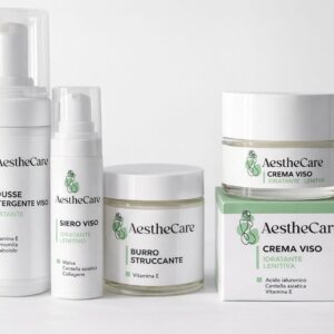 Burro struccante + Mousse detergente + Siero viso + Crema viso Mega Pack